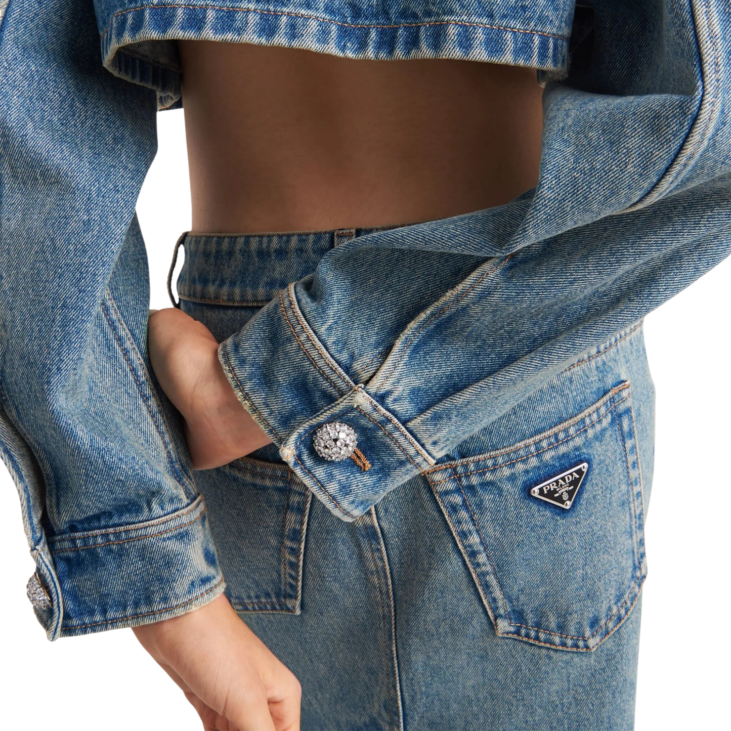 Prada Milano Denim Skirt