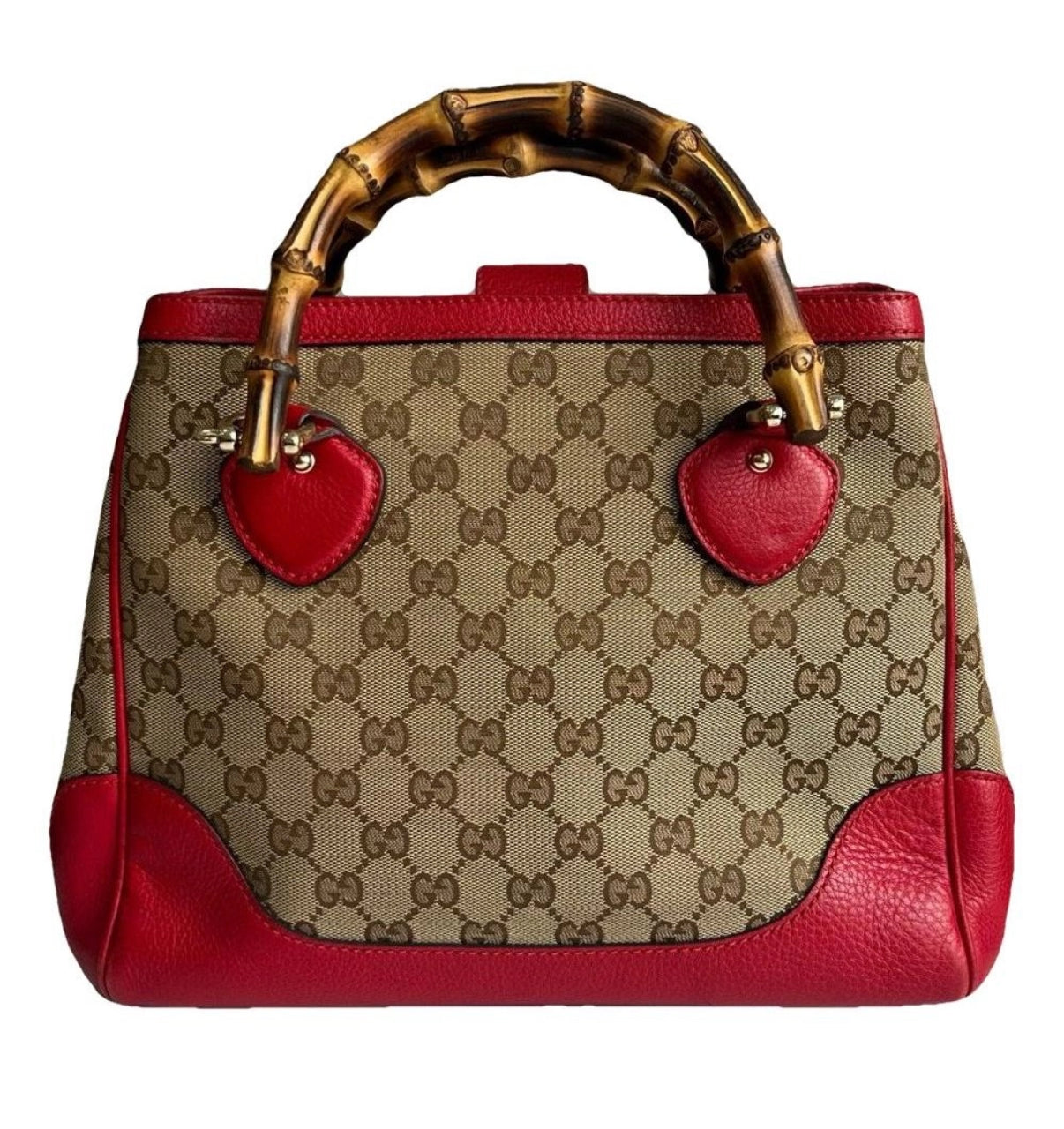 Gucci Monogram Diana Bamboo Tote