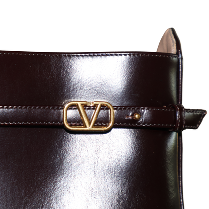 Valentino Garavani 120mm Tan-Go Platform Ankle Boots