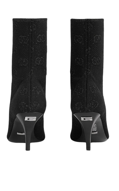 Gucci GG Glitter Sock Boots – Black