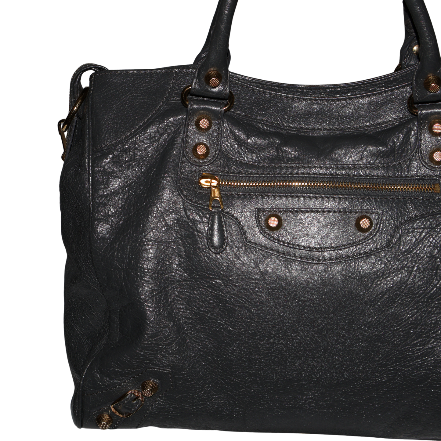 Balenciaga Work Leather Crossbody Bag