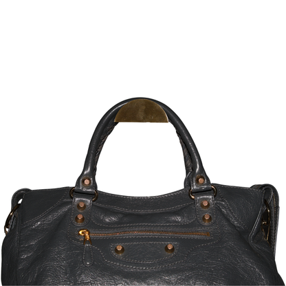 Balenciaga Work Leather Crossbody Bag