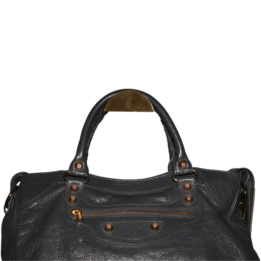 Balenciaga Work Leather Crossbody Bag