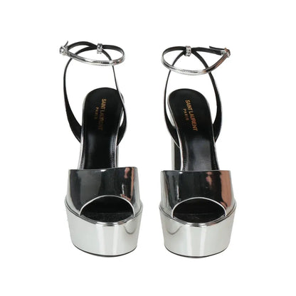 Saint Laurent Tribute Metallic Platform Sandals